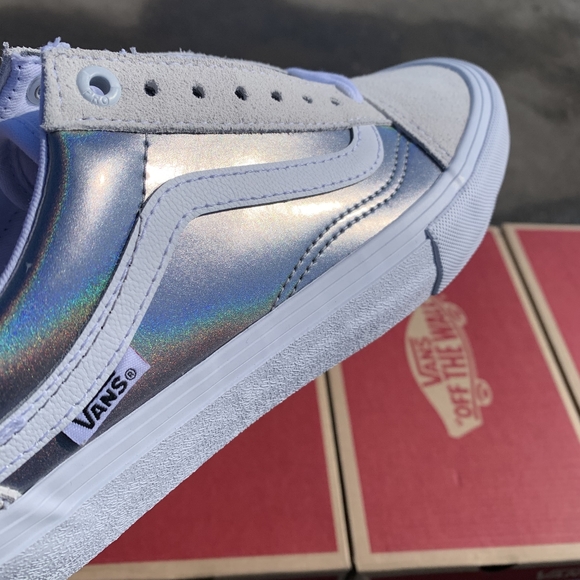 Van's Old Skool Pro Silver Rainbow Various Sizes - Picture 9 of 10